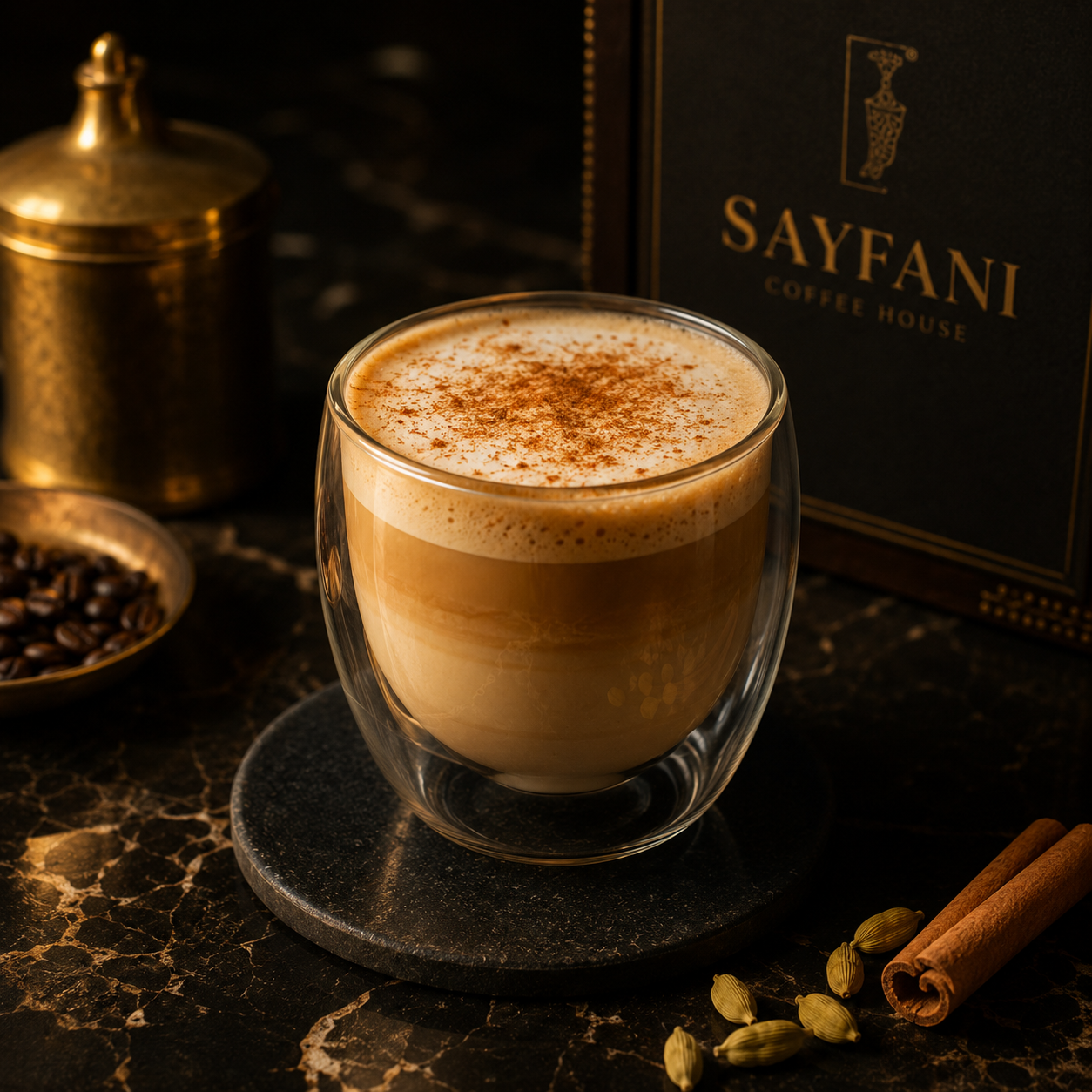 Sayfani Latte — house signature espresso drink
